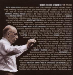 WORKS OF IGOR STRAVINSKY